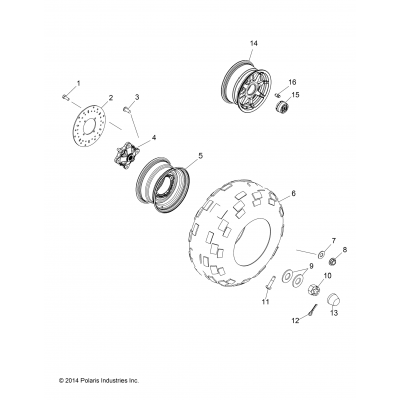 Wheels, Rear R16rma57a1/A4/A9/L1/E57as/Ea9/Har