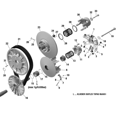 05- Transmission - CVT Pulleys - 900 ACE