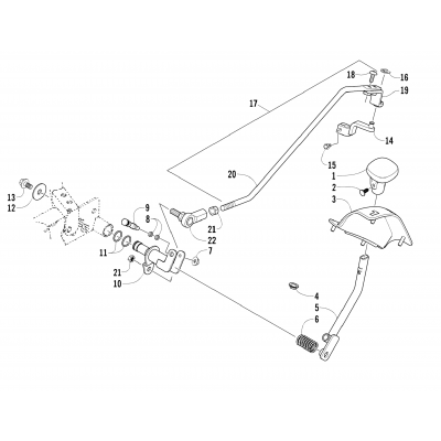 REVERSE SHIFT LEVER ASSEMBLY