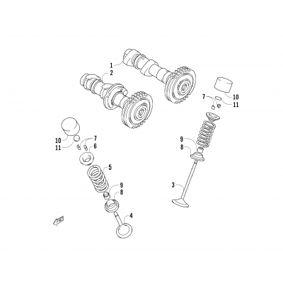 CAMSHAFT/VALVE ASSEMBLY