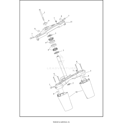 FORK BRACKETS, FRONT - FLFB