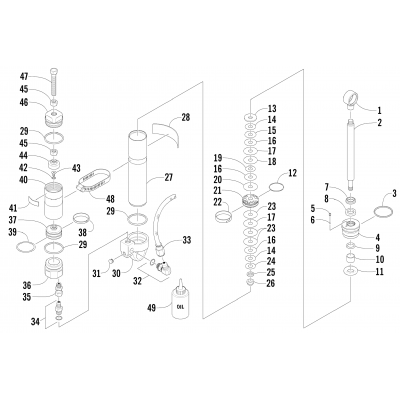 REAR SUSPENSION REAR ARM SHOCK ABSORBER