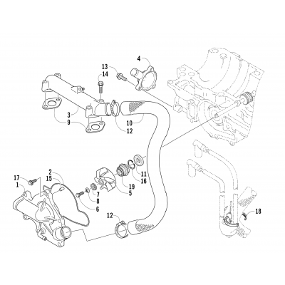 WATER PUMP/WATER MANIFOLD