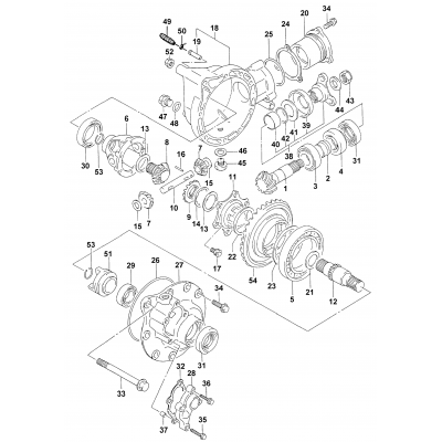 DIFFERENTIAL GEAR ASSEMBLY (4X4)