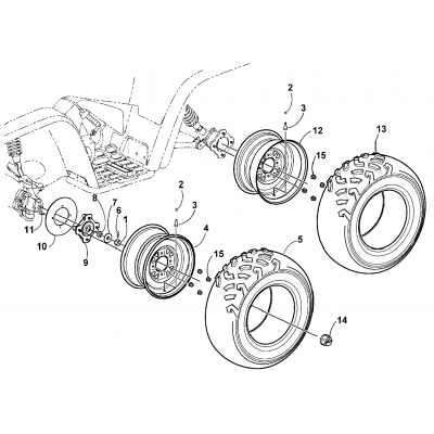 WHEEL AND TIRE ASSEMBLY