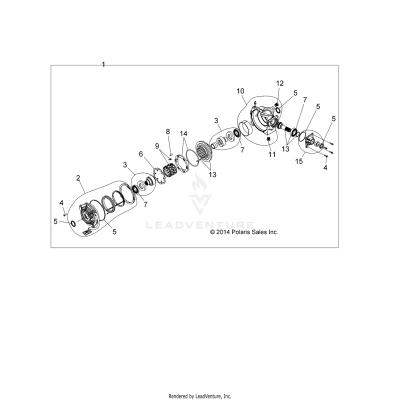 DRIVE TRAIN, FRONT GEARCASE INTERNALS - A20SXM95AL/CAL (1333391)