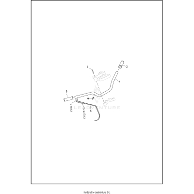 HANDLEBAR AND THROTTLE CONTROL - XL883L, XL1200X, XL1200XS