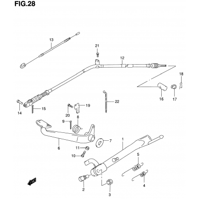 STAND - REAR BRAKE