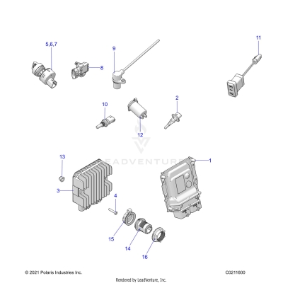 ELECTRICAL, SWITCHES, SENSORS, ECU and CONTROL MODULES - A23SXZ95AK (C0211600)