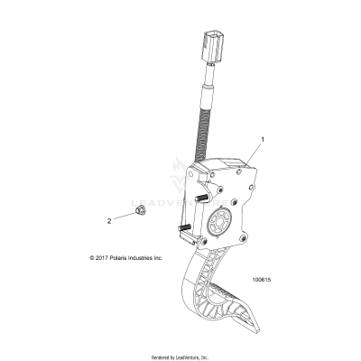 ENGINE, THROTTLE PEDAL - A17DAH57A5 (100615)