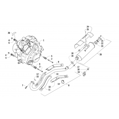 ENGINE AND EXHAUST