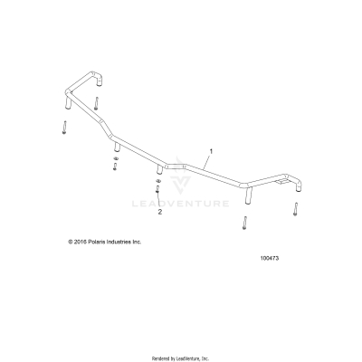 BODY, FRONT RACK EXTENDER - A19S6E57B1 [100473]