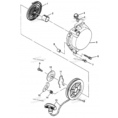 Recoil Starter Scrambler 400L