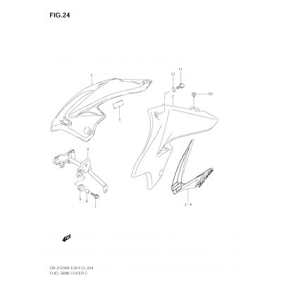 FUEL TANK COVER (MODEL K8)