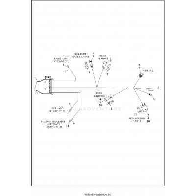 WIRING HARNESS, MAIN - FLHTCUTG (5 OF 8)