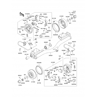 Rear Hubs/Brakes