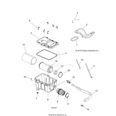 ENGINE, AIR INTAKE SYSTEM - A17SEH57A7 [101027]
