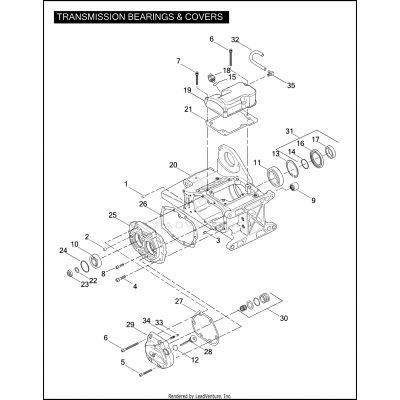 TRANSMISSION BEARINGS & COVERS