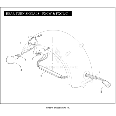 REAR TURN SIGNALS - FXCW & FXCWC