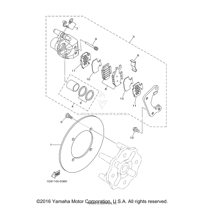 REAR BRAKE CALIPER