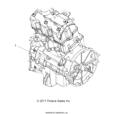 ENGINE, LONG BLOCK - A19SVS95FR [49ATVENGINE12SP850]