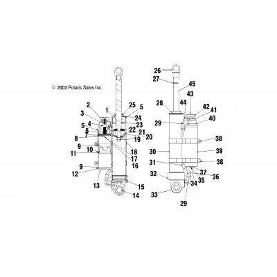 Rear Track Shock S04ny6es/Ee/S04ny7cs/Ce/8Cs/8Ce (4988598859C08)