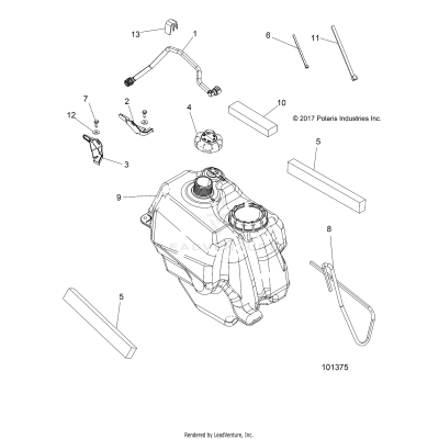 BODY, FUEL TANK ASM. - A19SEP57P1/SES57P5/7/SET57P1/7 (101375)