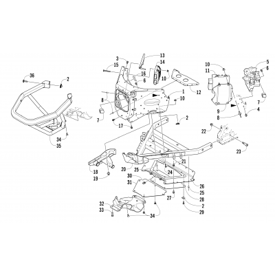 FRONT BUMPER AND FRAME ASSEMBLY