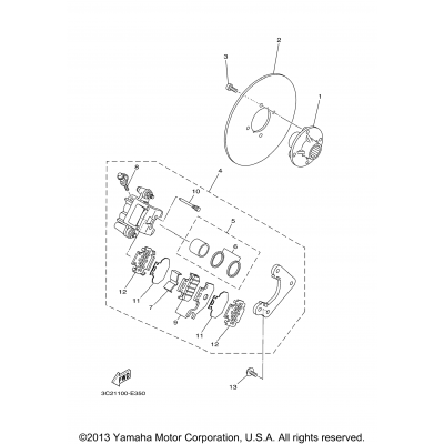 Rear Brake Caliper