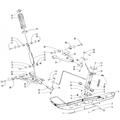 SKI AND FRONT SUSPENSION