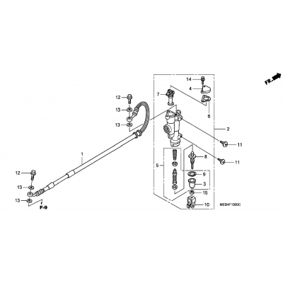 REAR BRAKE MASTER CYLINDER