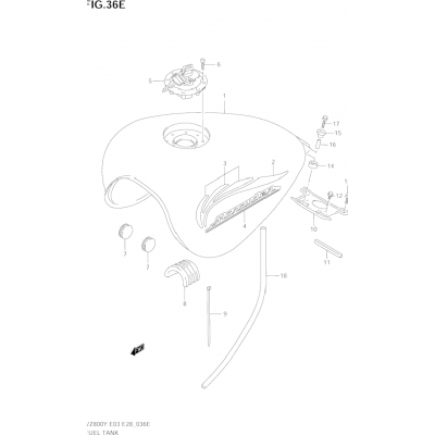 FUEL TANK (MODEL K1)