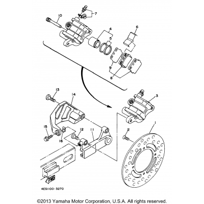 Rear Brake Caliper