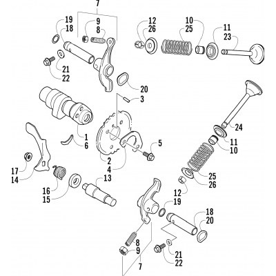 CAMSHAFT/VALVE ASSEMBLY