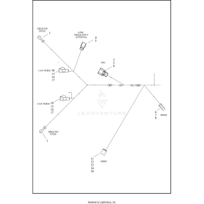 WIRING HARNESS, MAIN RH1250S (2 OF 6)