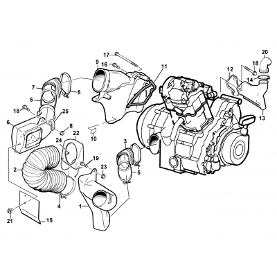 CASE/BELT COOLING ASSEMBLY