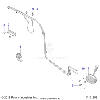 DRIVE TRAIN, SHIFT LEVER - A20HAB15A2 (C101859)