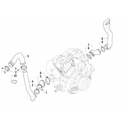 CASE/BELT COOLING ASSEMBLY