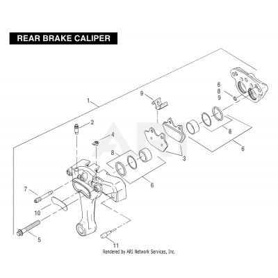 REAR BRAKE CALIPER