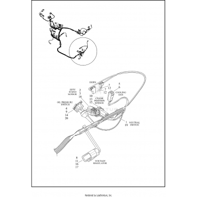 WIRING HARNESS, MAIN NON-ABS - XG750A (FRONT LOWER)