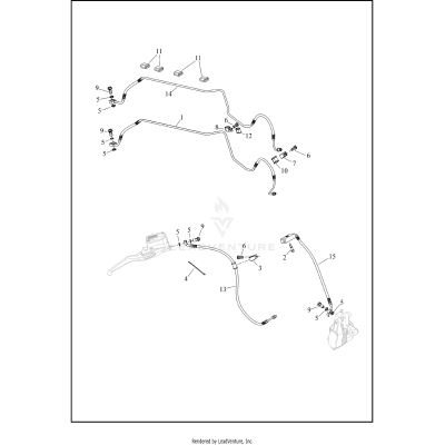 BRAKE LINES, FRONT, ABS - FLFB, FLHC, FXBB, FXBR