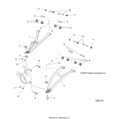 SUSPENSION, FRONT A-ARMS - A19SXN85A8 [100114]