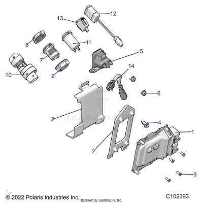 ELECTRICAL, SWITCHES, SENSORS and ECM - A25SEK57A4 (C102393)