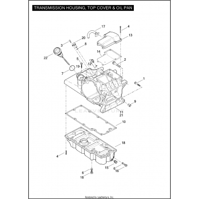 TRANSMISSION HOUSING, TOP COVER & OIL PAN