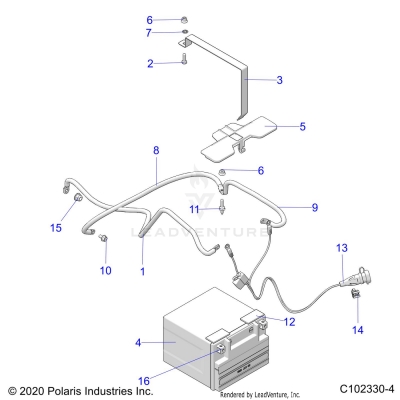 ELECTRICAL, BATTERY - A25SYE85AL (C102330-4)