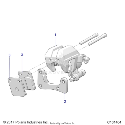 BRAKES, CALIPER, FRONT - A20HAB15A2 (C101404)
