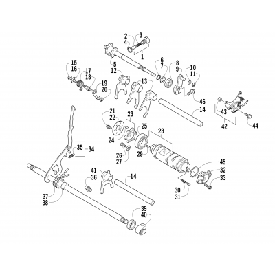 GEAR SHIFTING ASSEMBLY