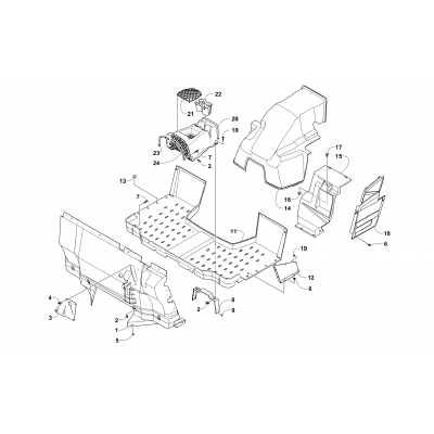 CONSOLE AND FLOOR PANEL ASSEMBLY