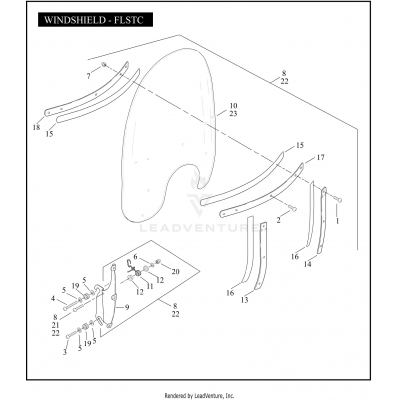 WINDSHIELD - FLSTC