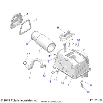 ENGINE, AIR INTAKE - A20SGE95AK (C102350)